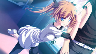 Anime couple window alice prin - their arm free wallpaper for desktop