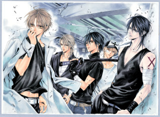 Anime characters group room wallpaper 2 - lostfish free wallpaper