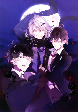 Anime characters full moon arms - one holding free wallpaper