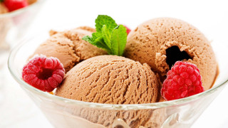 Bowl ice cream raspberries mint - cafer bater free wallpaper