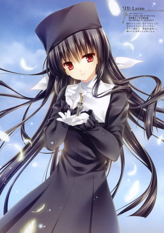 Woman black dress hat long 2 - a black dress and hat free wallpaper