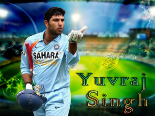 Man holding cricket ball bat - single body free wallpaper