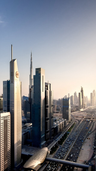 City tall buildings freeway cars 2 - a city free wallpaper