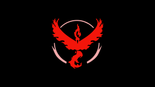 Red bird black background red - pokemon free wallpaper