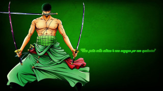 Green swordman dual wielding katana - eiichiro oda free wallpaper