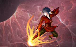 Fire sword male fantasy red - du jin free wallpaper