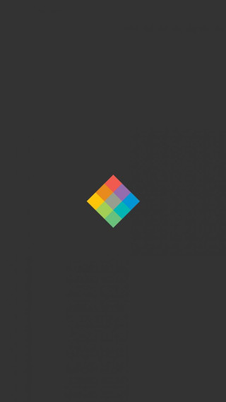Black background colorful square logo - free minimalism wallpaper