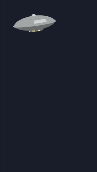 Large white object flying dark - a minimalist painting free wallpaper