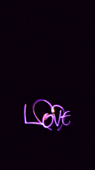 Purple love sign dark sky - purple free wallpaper