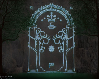 Gate crown drawing head top - lord of the rings free wallpaper