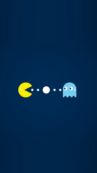 Pacman pixel art night sky - 2 d game art free wallpaper