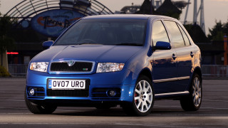 Blue car parking lot ferris - classical realism free wallpaper