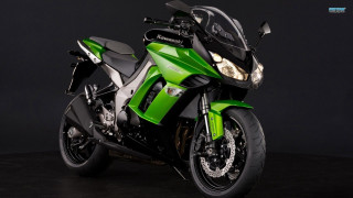 Green motorcycle dark room black 2 - a green motorcycle free wallpaper