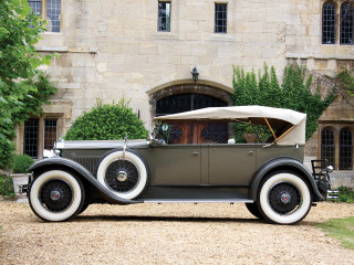 Old car large building door 2 - an art deco painting free wallpaper