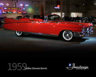 Red classic car garage black 2 - a white lettering free wallpaper