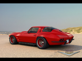 Red car beach ocean sand - a red car free wallpaper