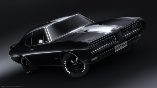 Black muscle car hood flat - a hood free wallpaper
