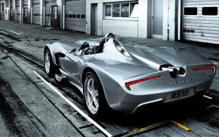 Silver sports car parking lot 11 - ray free wallpaper