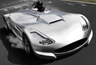Silver sports car driving smoke - smoke free wallpaper for desktop