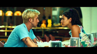 Man woman restaurant table talking 2 - a man and a woman sitting free wallpaper