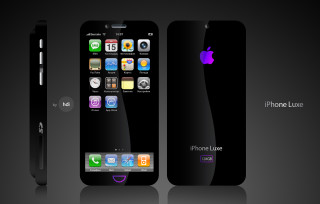 Black iphone black pen white - concept design free wallpaper