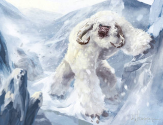 White animal horns head legs - ed binkley free wallpaper