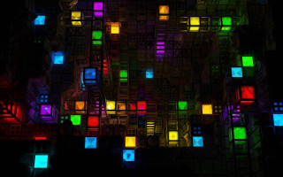 Colorful background squares different colors 5 - modular free wallpaper