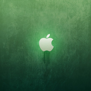 Green apple logo background shadow - holography free wallpaper