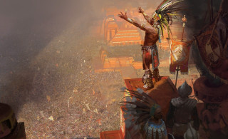 Man standing ledged arms outstretched - craig mullins free wallpaper