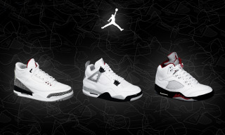 White red sneakers flames jigsaw - a black bottom free wallpaper