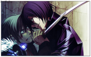 Anime characters swords couple holding - sword free wallpaper