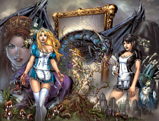 Women costumes picture frame dragon - a picture frame free wallpaper