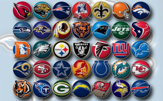 Nfl balls circle blue background - a circle free wallpaper