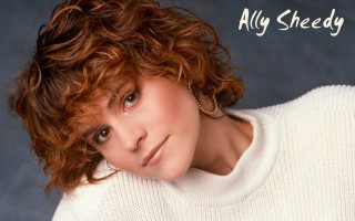 Woman curly hair white sweater - alison watt free wallpaper