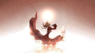 Statue woman flower sun sky - anna dittmann free wallpaper