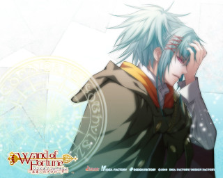 Man blue hair glasses white - circular free wallpaper