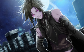 Woman black hair sword graveyard - a black outfit holding free wallpaper