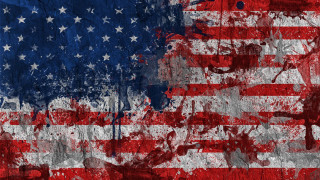 Grungy american flag soldier background - a grungy american flag free wallpaper