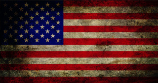 Grungy american flag faded background 6 - a faded edge free wallpaper