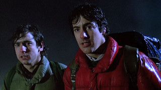 Two men dark backpack middle - their back free wallpaper
