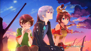 People sunset sky clouds cat - top of them free wallpaper