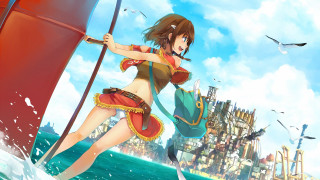 Woman bikini boat ocean castle - a boat in the ocean free wallpaper