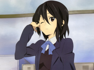 Woman suit tie window hand - her head and a hand free wallpaper