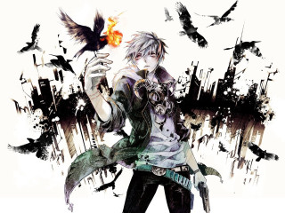 Man holding bird city background - cedric seaut keos masons free wallpaper