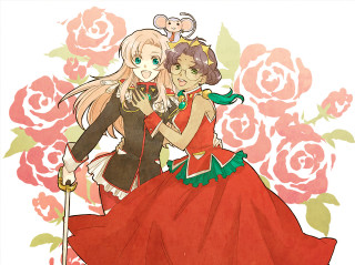 Couple people flowers roses mouse - a mouse free wallpaper