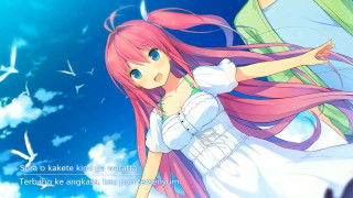 Girl pink hair white dress 2 - pink hair free wallpaper