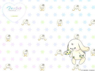 Cartoon bunny pacifier stars wallpaper - the wall behind free wallpaper