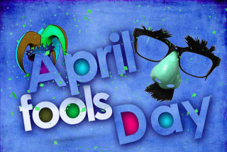 Blue background glasses cartoon character - a mustache and a mustache free wallpaper