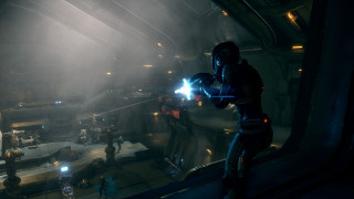 Man light saber sci fi - mass effect free wallpaper