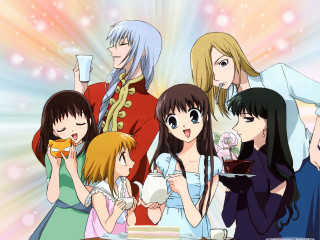 People gathered around table food - a plate free wallpaper